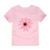 Детская футболка Simple Flowers с 3D-печатью букв, с коротким рукавом