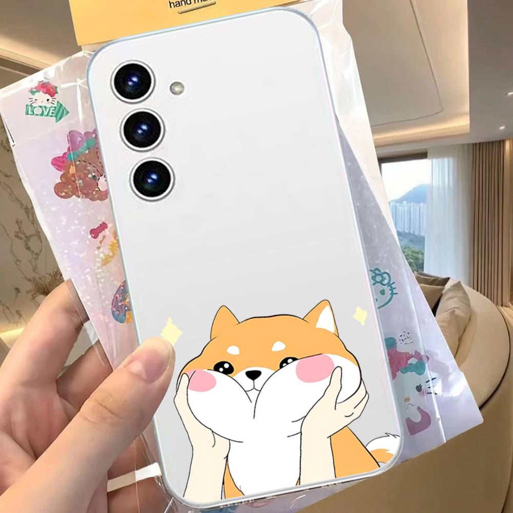 Чехол для телефона S-Shiba I-Inu для Samsung Galaxy Прозрачная крышка A52 A12 A51 S21 Edge S22ULTRA S23 S24 S20LITE Plus Ultra