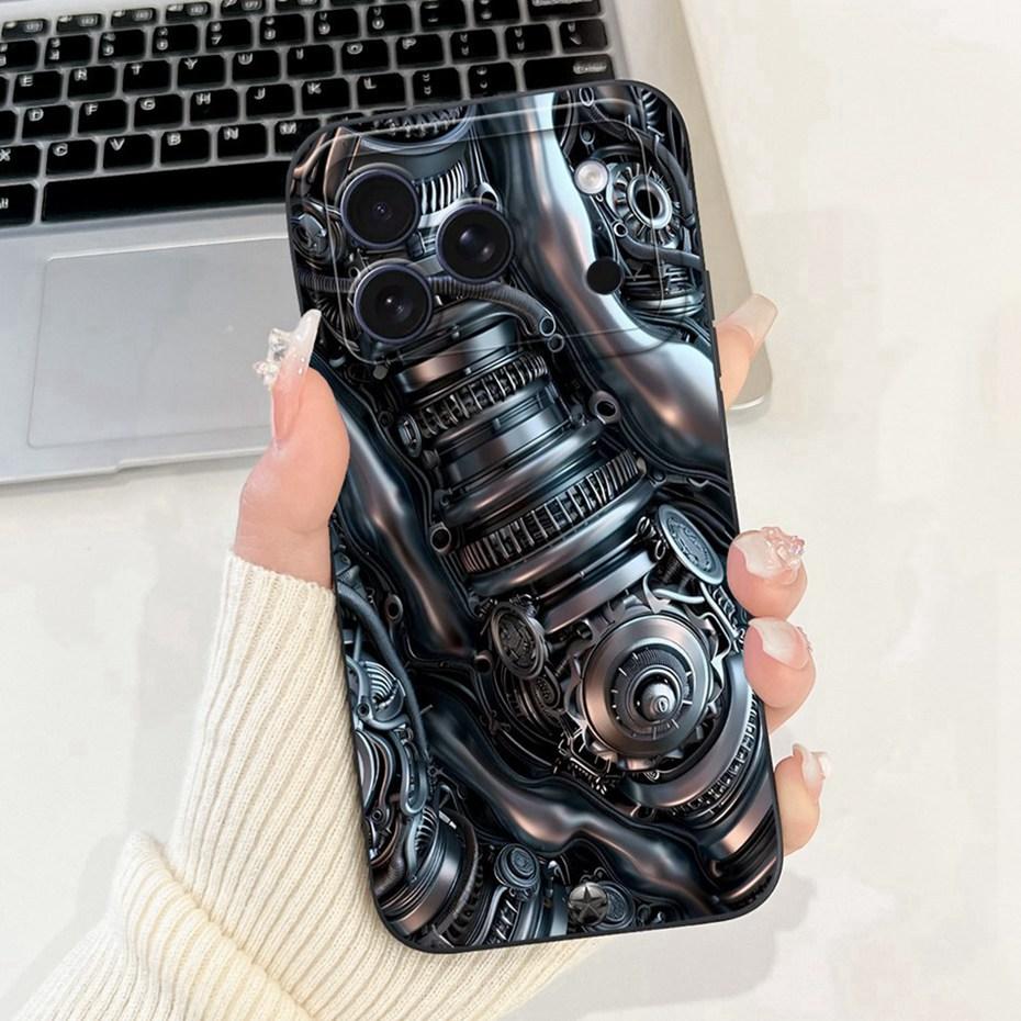 Красивый Цветочный Чехол Для Телефона Для iPhone 17 Pro Max 17 Air Мягкий Силиконовый Ударопрочный Чехол Для iPhone17 17Pro 17Air Защитные Бамперы