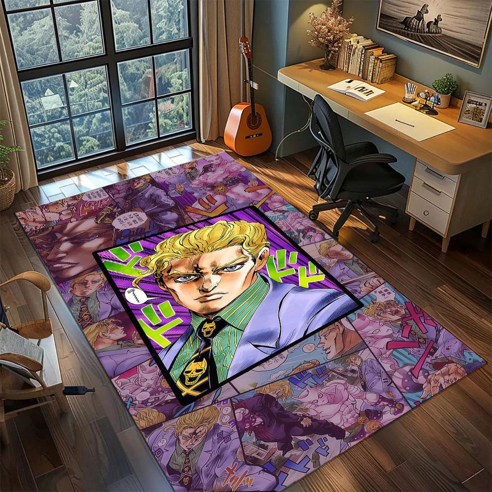 Ковер Jonathan Joestar JoJo для гостиной, спальни, домашний декор, крулой коврик из фильма, игровой коврик для пола