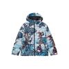 Korno Mountain All Over Print Loose Lightweight Down Jacket Men Outerwear Forget-Me-Not-Blue F11M048912F-LB