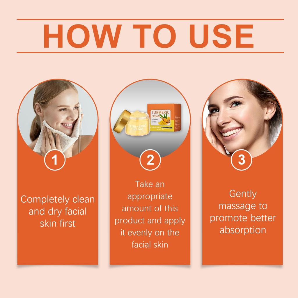 Увлажняющий крем с куркумой осветляет тон кожи, увлажняет и питает ее для ежедневного нежного ухода