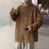 Men's Autumn and Winter Plush and Thick Warm Loose Pullover Sweater