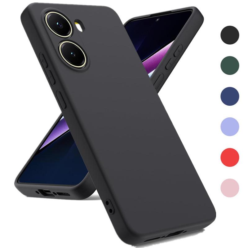 Жидкий силиконовый TPU чехол для Xiaomi Poco X7 Pro 5G Защитная крышка Гибкий бампер Fundas Coque Capa