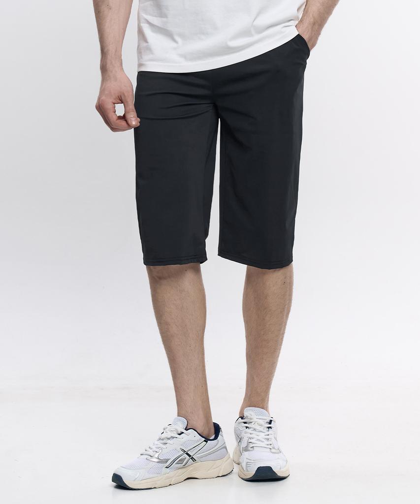 EZBUY [2Pack] Zero Cool Men'S Comfortable 3/4 Elastic Waist Pants 4 Colors (Type A)
