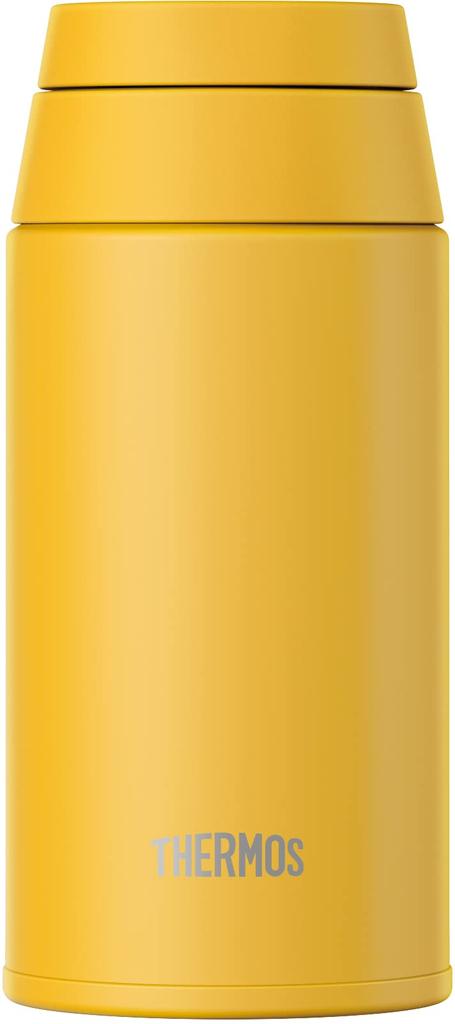 Thermos Бутылка для воды с вакуумной изоляцией, мобильная кружка с петлей для переноски, 380 мл, желтая Y JOO-380