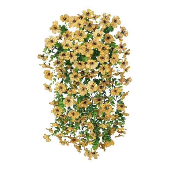 1/4 шт. Подвесной искусственный цветок фиалки, Устойчивый к УФ-лучам, Искусственный шелковый цветок