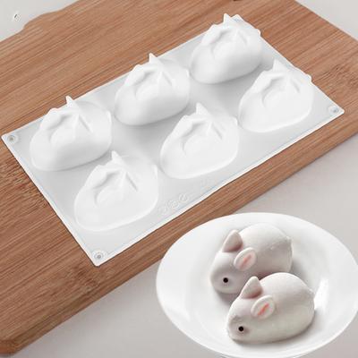 3D креативная пищевая силиконовая форма для кролика, мороженого, мусса, торта, шоколада, инструмент для выпечки