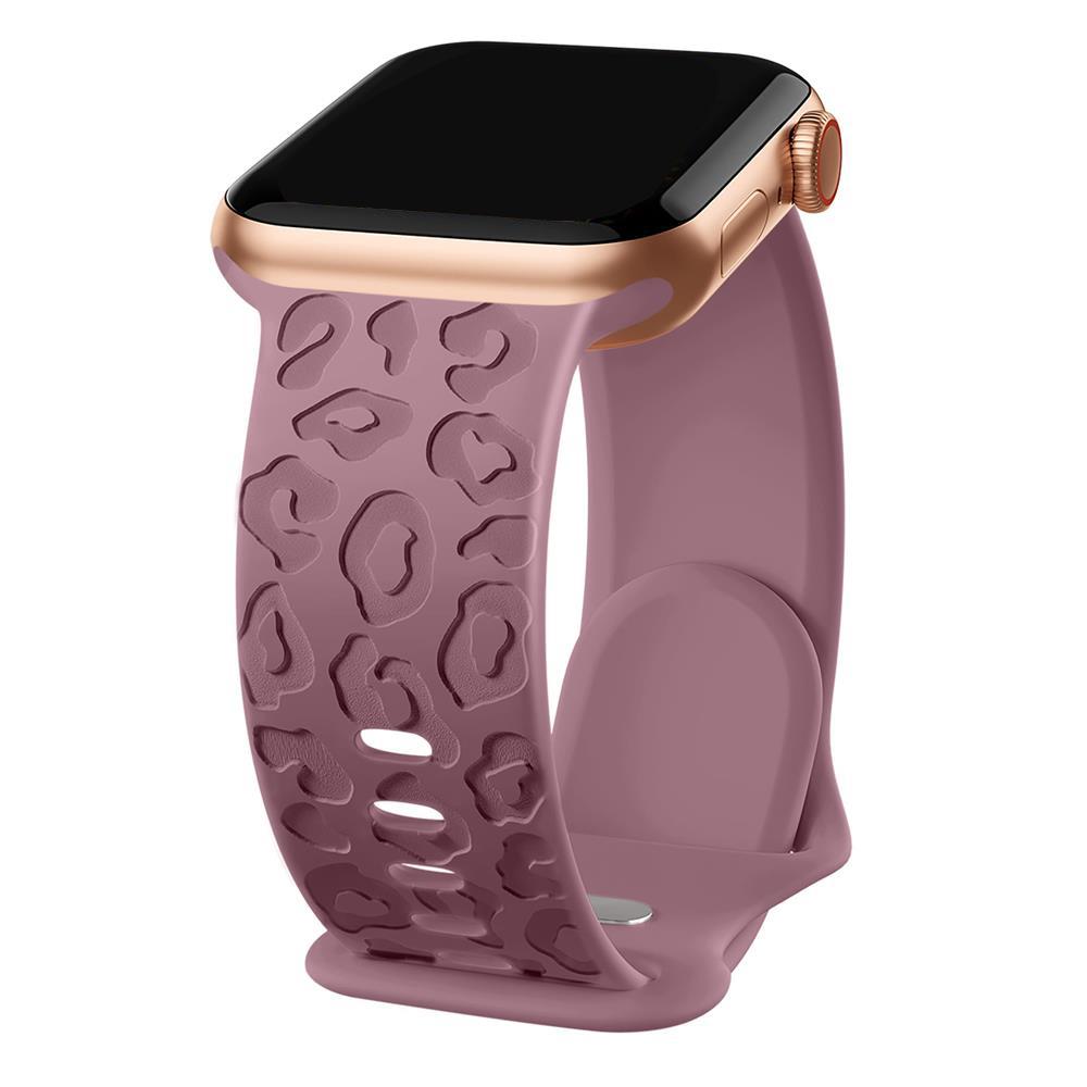 Ремешки с гравировкой леопарда для Apple Watch Band 45 мм 44 мм 49 мм 41 мм 46 40 мм Correa Bracelet Iwatch Series 10 9 8 7 SE 6 5 3 Ultra 2