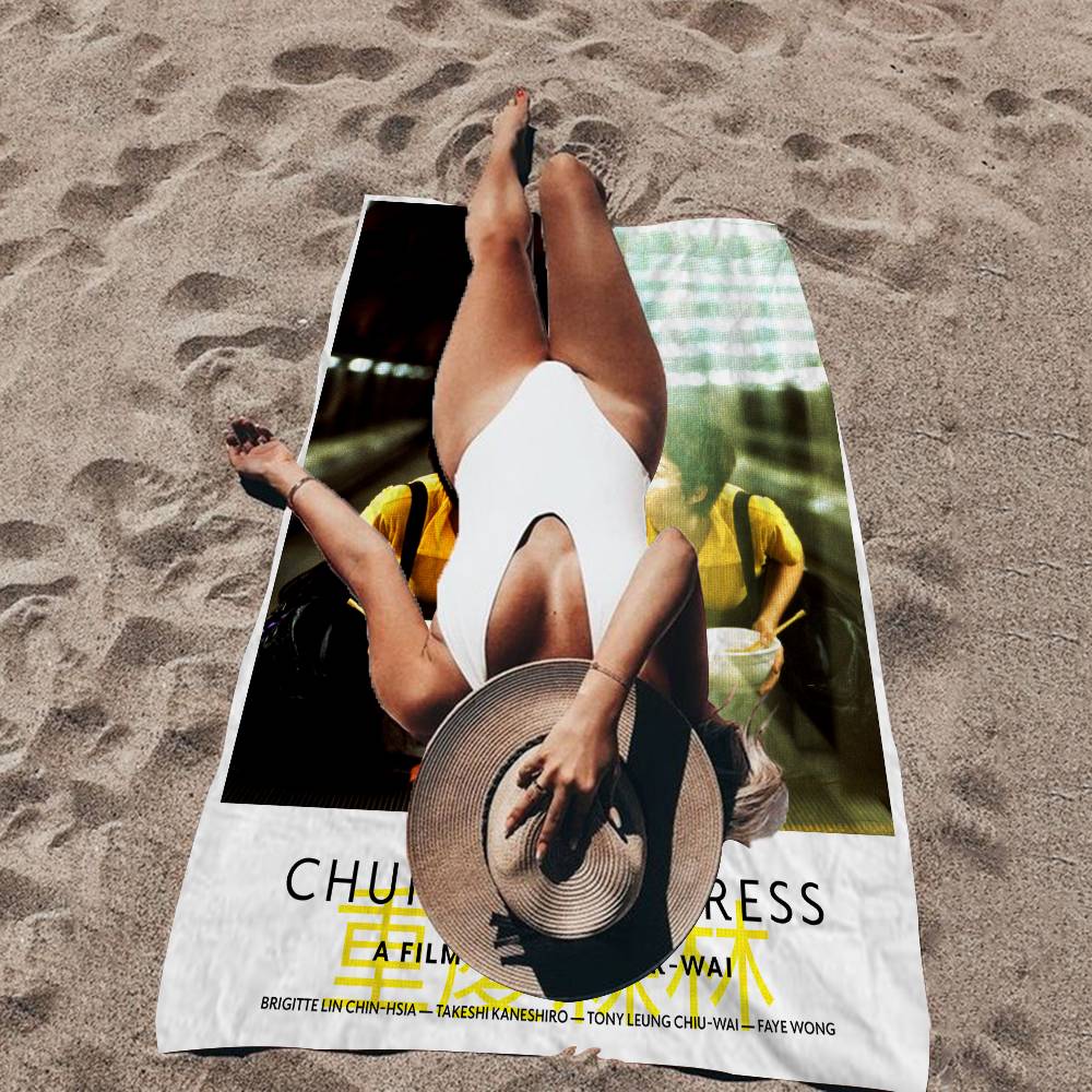 C-Chungking E-Express Movie Microfiber Printed Beach Towel Mountain Climbing Yoga Beach Swimming Running Absorbent Soft Towel