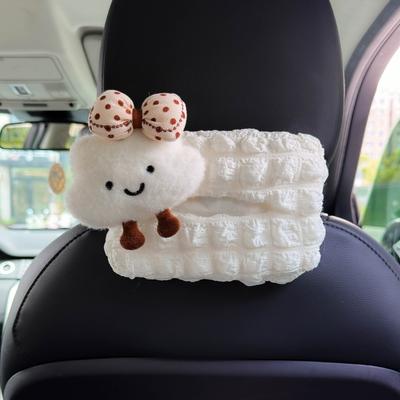 Милая мультяшная кукла панда Автомобильный держатель для салфеток Подвесной органайзер для бумаги на подголовник сиденья, подлокотник