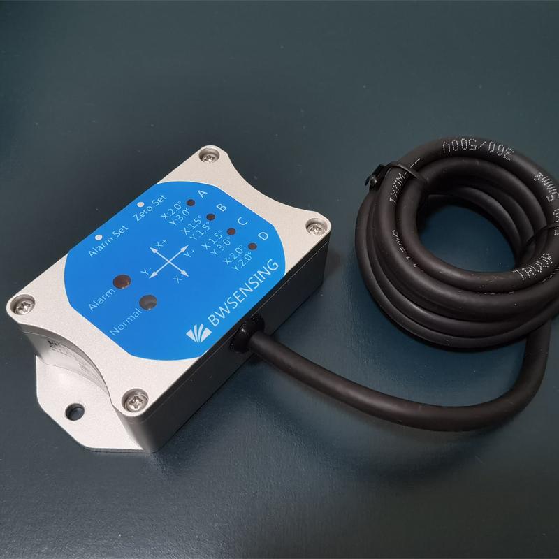 BIS341 Two-Axis Tilt Switch Inclinometer Alarm Angle Sensor 9-35V with Precision 0.1 Resolution 0.01-0.05 Output TTL / CAN