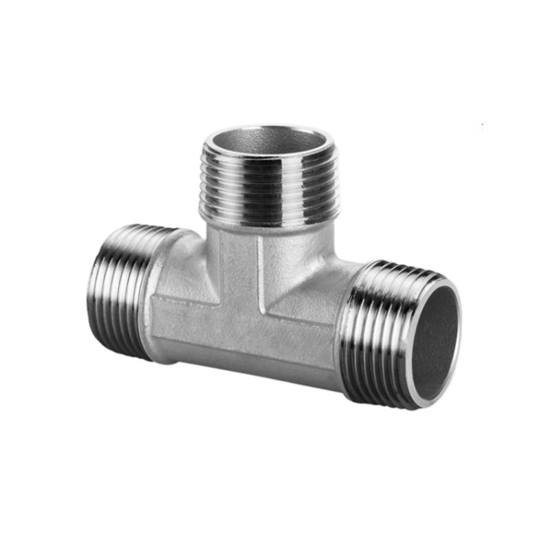 DN6/DN8/DN15/DN25 male+male+Female Threaded 3 Way Tee T Pipe Fitting 1/4" 1/2" 3/4" 1" 1-1/4" BSP Threaded 304 Stainless Steel Fuel System Fittings7