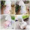 Pet Costumes Summer Thin Pet Floral Dress Comfortable Sleeveless Dog Skirt Breathable Puppy Sweatshirt Pet Supplies