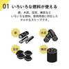 Honma Manufacturing Многофункциональная плита AC-18GY Серая [Для чрезвычайных ситуаций] [Дрова] [Угольные брикеты] [Приготовление пищи] [Портативная плита] [Вторичное сгорание