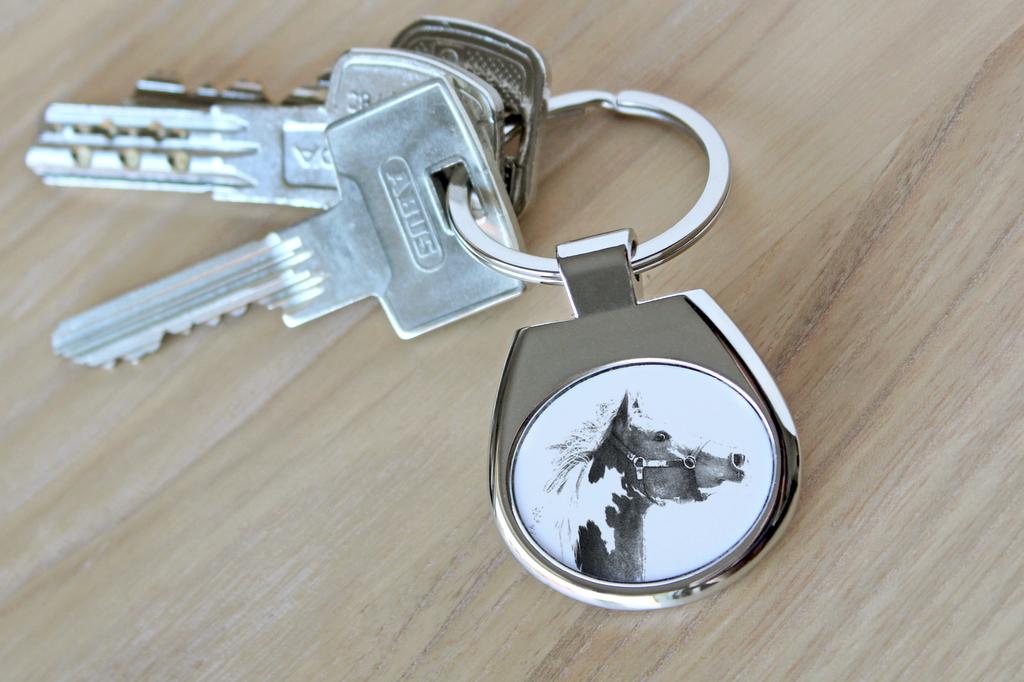 Американская пейнтхорс - брелок с лошадью, брелок с принтом, персонализированная подвеска от бренда Art-Dog