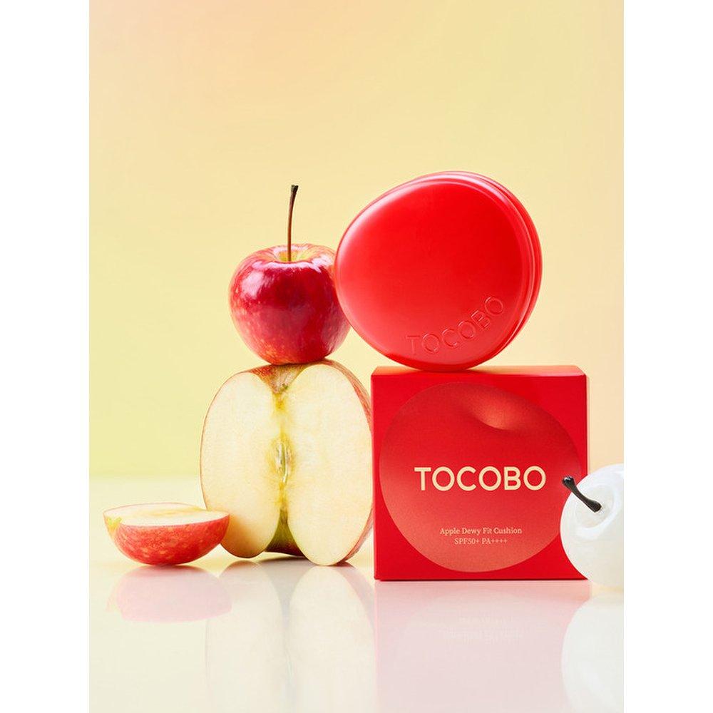 TOCOBO Кушон Apple Dewy Fit 15г (+2 Успокаивающих набора Cica)