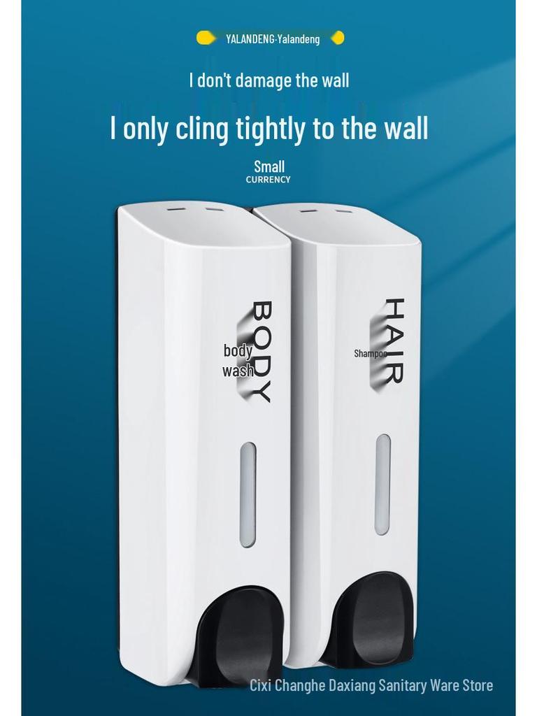 Dual-Head Wall-Mounted Soap Dispenser for Hotels and Guest Houses