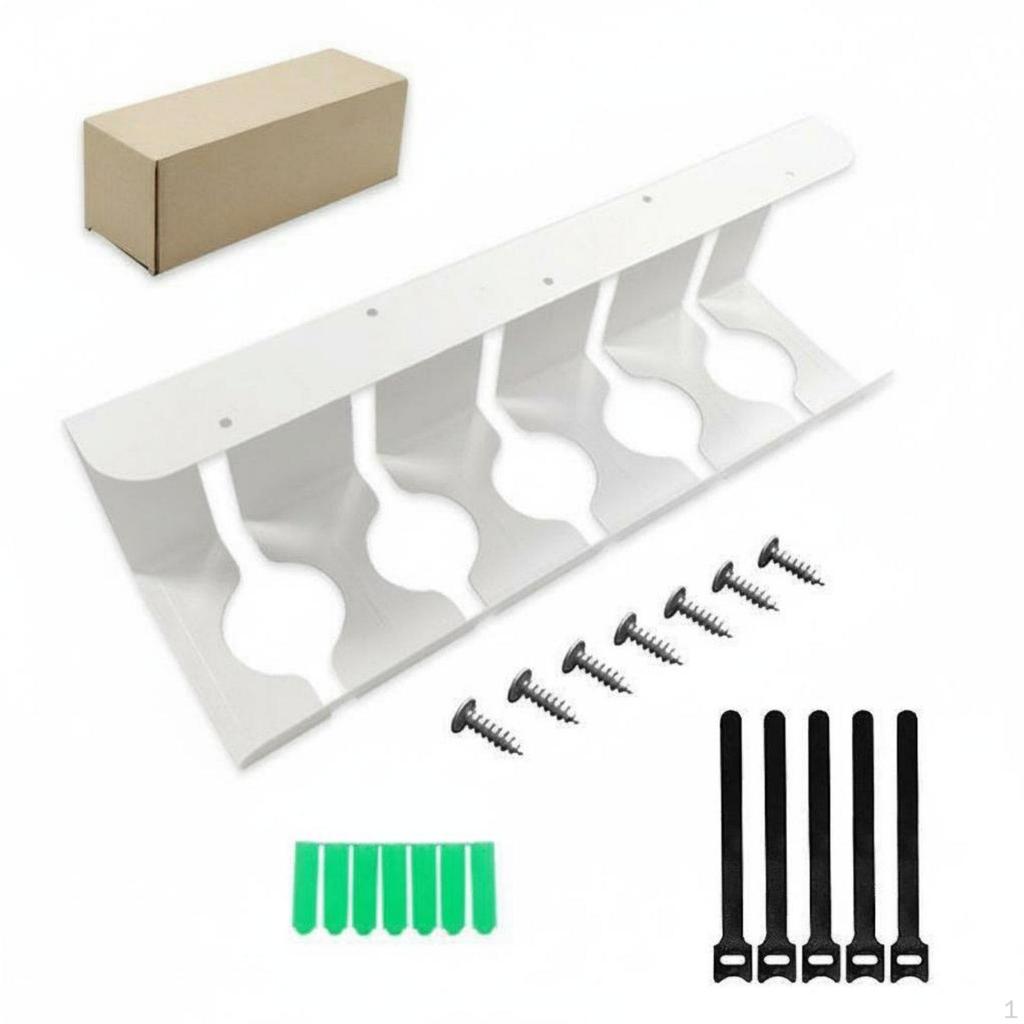 Under Desk Cable Management Tray Clutter Power Strip Mounting Bracket Large Capacity Workstation