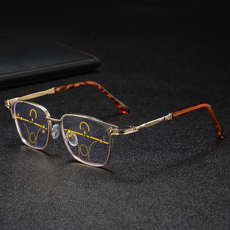 Мультифокальные бифокальные очки для чтения для ближнего и дальнего зрения, деловой стиль, цельная конструкция, в наличии