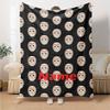 Custom Name Halloween horror Theme Printed Blanket - Perfect for Couch, Bed, Travel & Outdoor Use | Machine Washable, Cozy & Durable.