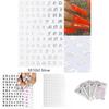 Customizable 3d Nail Art Stickers With Stylish Letter Designs For Unique Nail Art Creations