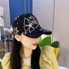 Летняя женская шляпа Butterfly Lace Water Diamond Thin Breathable Sunscreen Baseball Hat Duck Tongue Hat