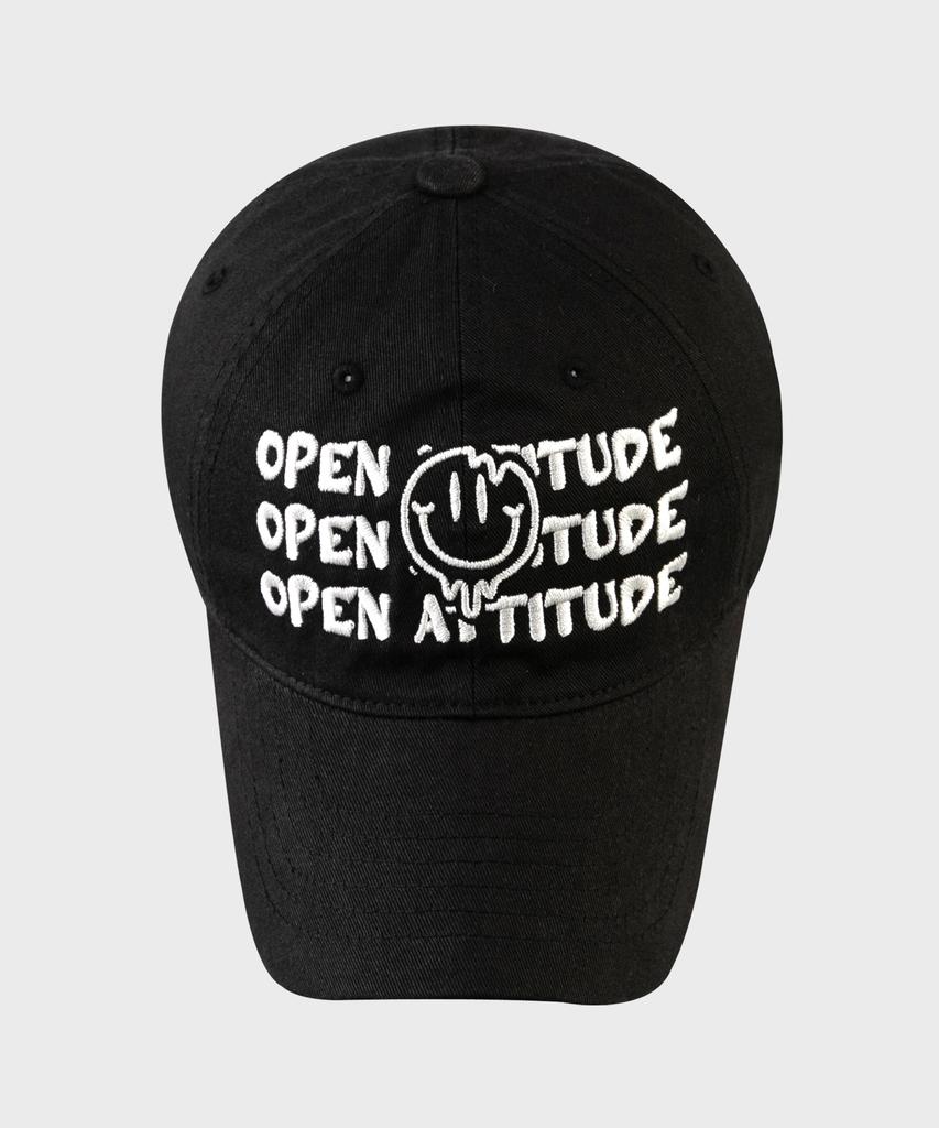 Кепка-бейсболка OPEN ATTITUDE Smile-Черная