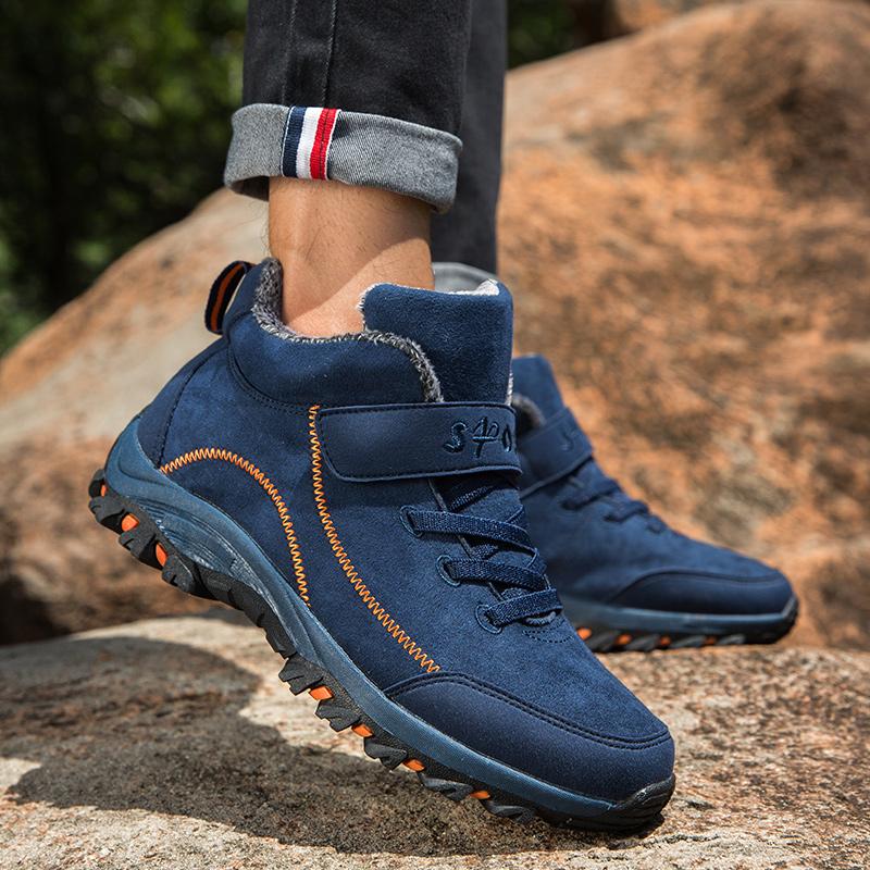 Зимние мужские плюшевые мягкие зимние ботинки плюс теплые уличные ботинки martin для холодной погоды женская модная нескользящая повседневная обувь кроссовки