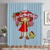 Затемняющие шторы для камеры Strawberry Shortcake Window Curtain для комнаты 2 Panel Home Interior Curtains Shades Partition Living