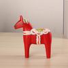Handcrafts 1 Swedish Pair Dala Horse Wooden Sculptures Painting Ornaments For Home Office Desktop And Shelf Decors