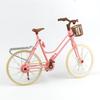 Fashion Beautiful Pink Bicycle Detachable Bike with Brown Plastic Helmet Toy