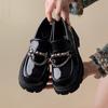 Chain Platform Loafers Women Lolita Mary Jane Loafers Shoes For Woman Spring Platform Shoes Ladies Loafers Vintage Shoes