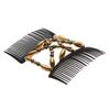 DIY Bun Maker Stretch Beaded Hair Clip Elastic Hairpin Double Comb Magic Hair Comb