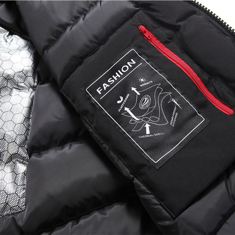 Real Fur Collar Winter White Duck Down Coats for Men Parkas Hooded Thick Warm Down Jackets Man Outerwears