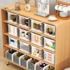 1Pc/2Pcs Useful Bottom Slot Convenient Desktop Storage Box Collapsible Design Desktop Storage Box Living Room Accessory