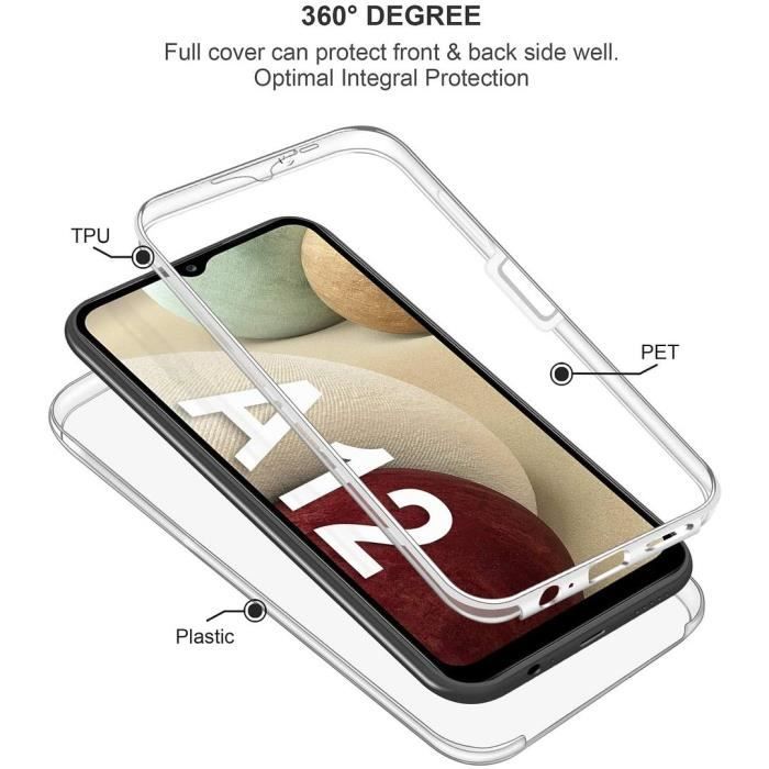 Coque de protection - PROSHOP - pour Samsung Galaxy A12 - Souple - Transparent - Ultrafin