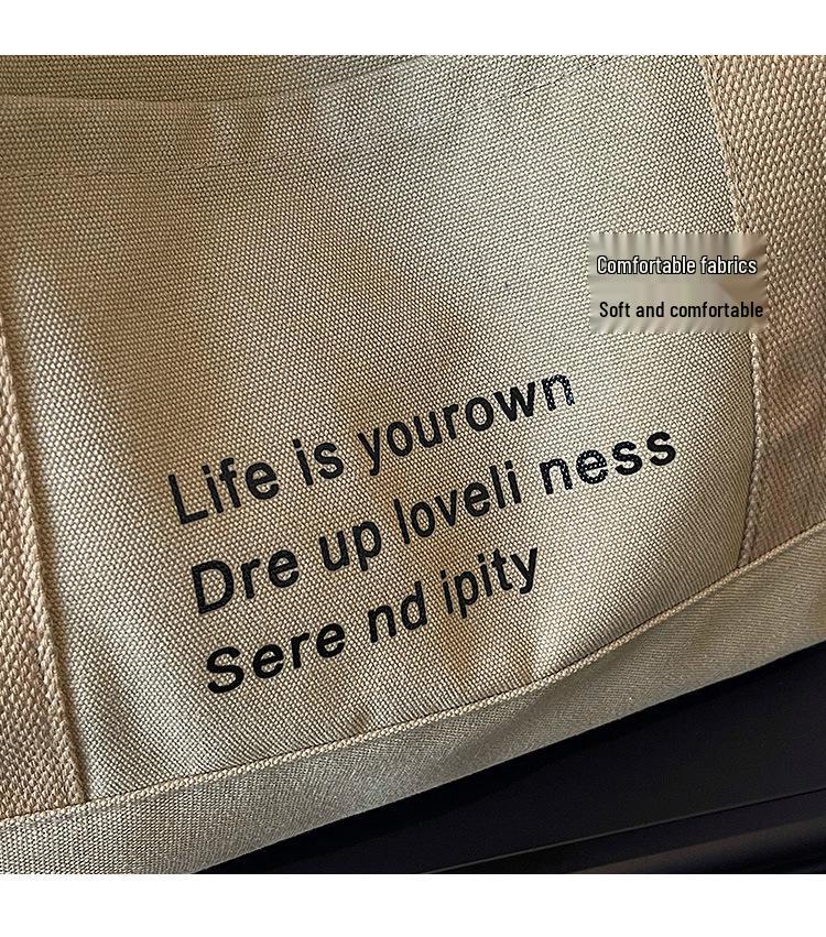 Женская ретро холщовая сумка-тоут 2026 – Универсальная, большого объема, для ношения в руке или на одном плече, сумка для ежедневной носки