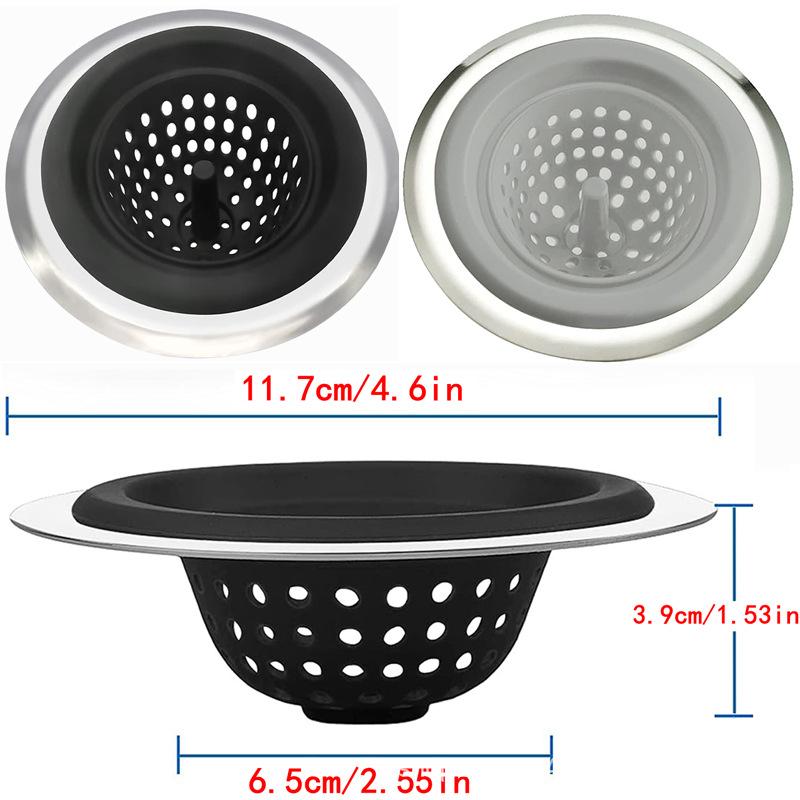 Kitchen Silicone Sink Filter Sewer Anti-Clogging Food Waste Strainer Hair Catcher Water Stop Stopper for Bathroom Accessories