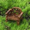 DIY Craft Мини-резиновые садовые стулья, набор скамейки, миниатюрная мебель, фигурки, украшения для парковых сидений