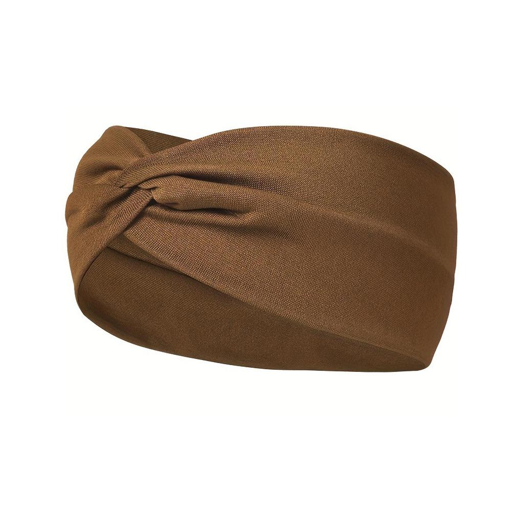 Женская эластичная повязка на голову для занятий йогой Cross-Border Sports — впитывающий пот и широкополый аксессуар для волос.