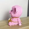 Knew Built Cute Pink Smile Pig Micro Mini Building Blocks Toy - Bringer Of Good Mood And Fortune Bricks Deco At Home Office