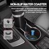 Car Cup Holder Pad PU Leather Slot Non-slip Coaster Mat For Ford Focus Mondeo MK1 MK2 MK4 MK3 Fiesta ST Line Kugo Transit Escape Fusion Explorer
