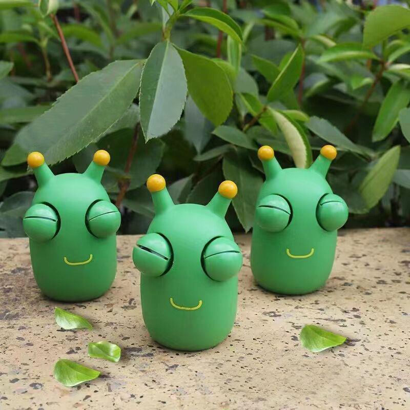 Забавная игрушка для глазного яблока, гусеница с зеленым глазом, щипцы, игрушки для взрослых и детей, игрушка для снятия стресса, креативная игрушка для декомпрессии