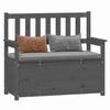 VidaXL Bench Living Room Seat Entryway Bench Storage Bench Living Room Furniture Home Interior Grey 112.5x51.5x96.5 823561