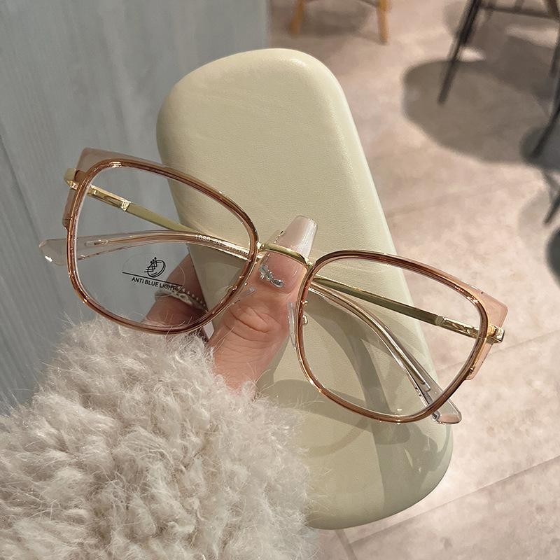 New Style Glass Frames For Women Cat Eye Blue Light Blocking Man Glasses Material Eyeglass Frames