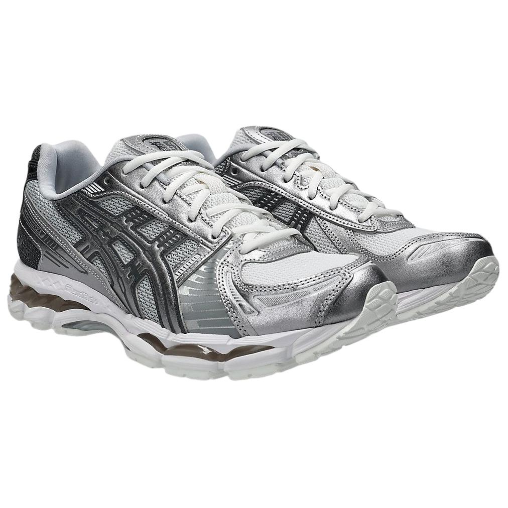 Unisex Sneakers ASICS GEL-Kayano 12.1 Breathable Cushioning Low-top Running Shoes Unisex Silver Gray