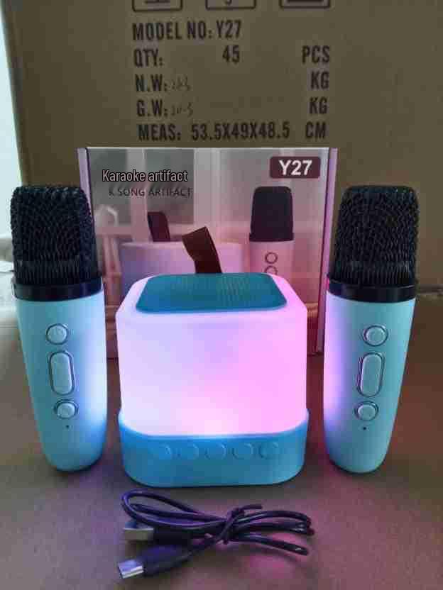 Портативная Bluetooth-колонка KTV Y27 с ручным микрофоном для детей
