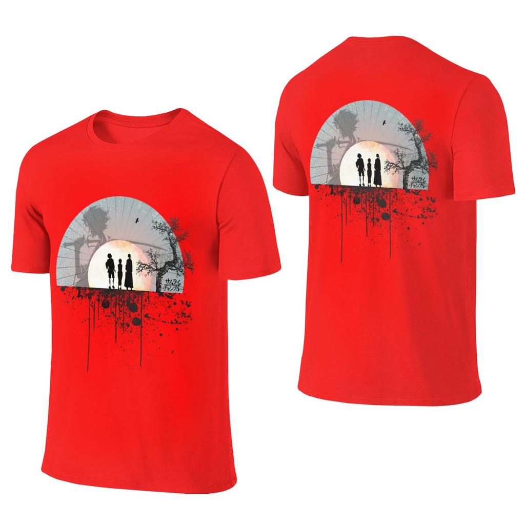 Samurai Splatter Japanese Fresh Reversible Tshirt Casual Vibe Print Does Not Fade Shirt