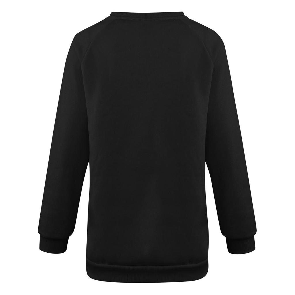 Женские футболки, свободные, модные и повседневные толстовки с круглым вырезом и длинными рукавами с рождественским принтом